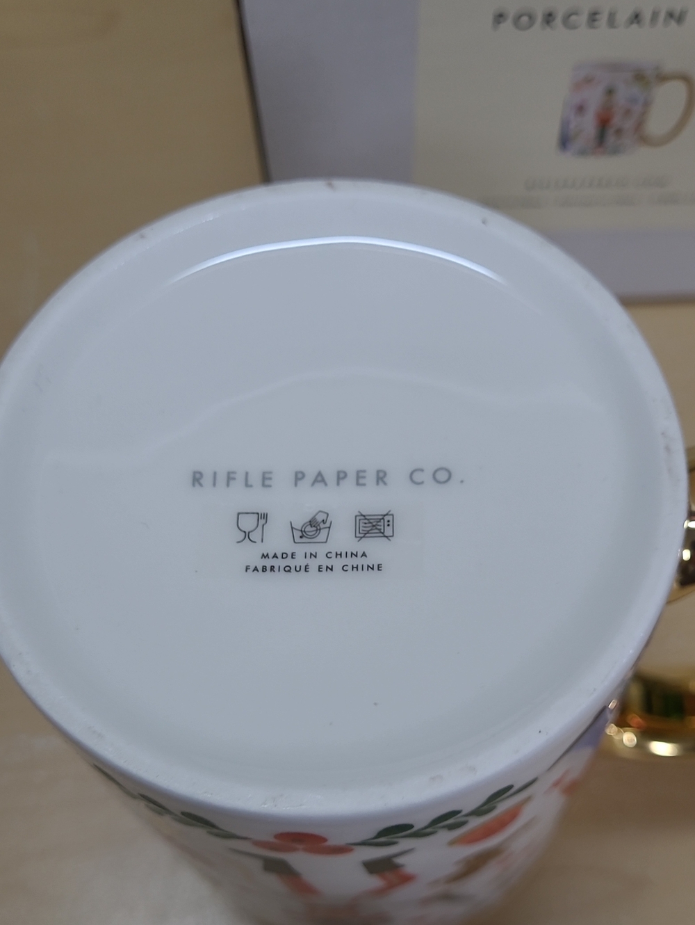 Rifle Paper Co. Nutcracker Mug 16oz Porcelain Illustrated Designs New in Box - Picture 6 of 7